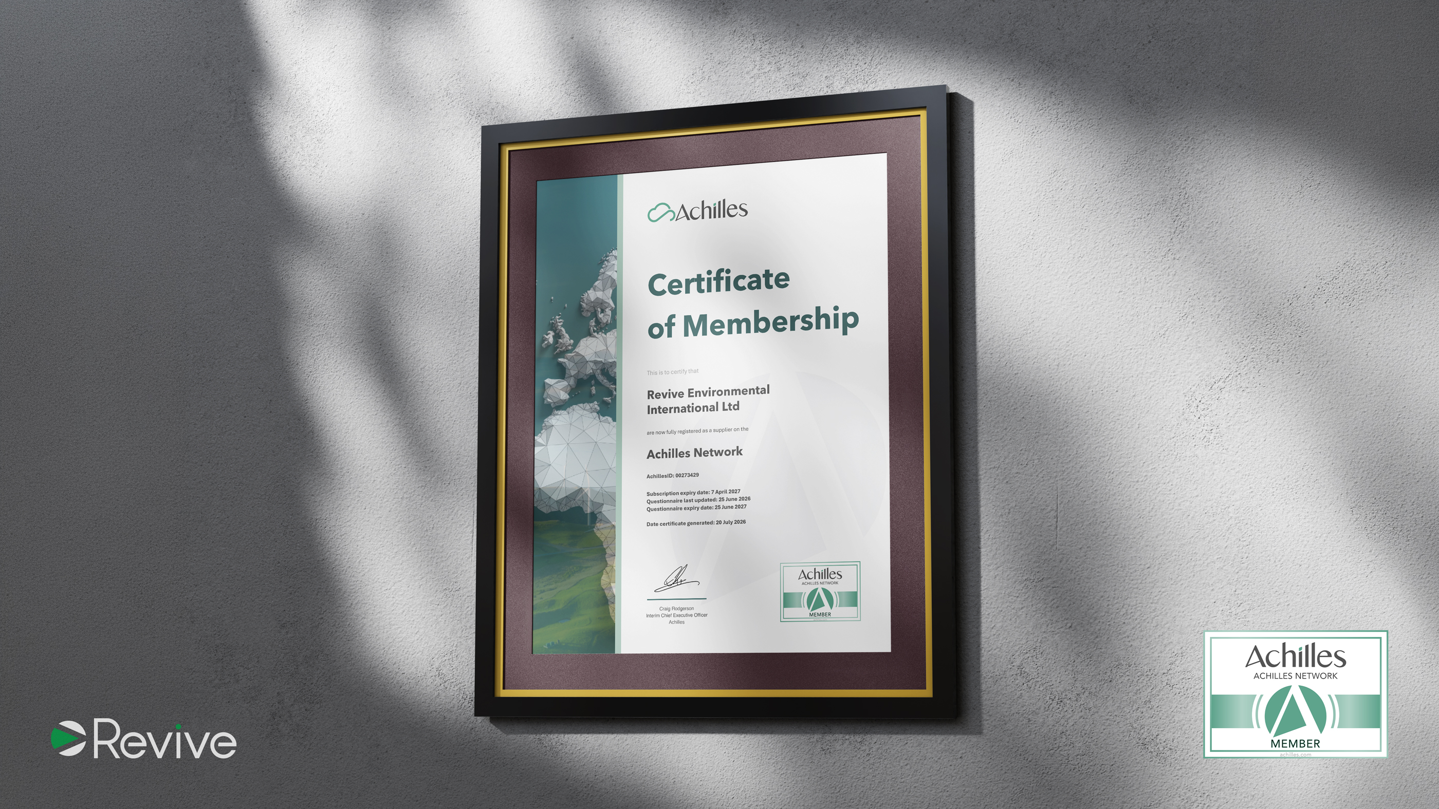A Milestone in Sustainability, Compliance & Excellence